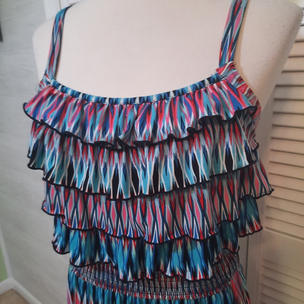 Cato ruffle maxi dress small - Picture 5 of 6